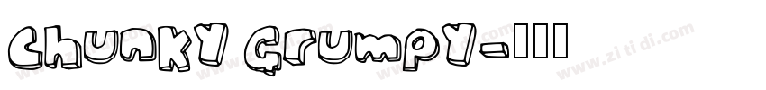 Chunky Grumpy字体转换